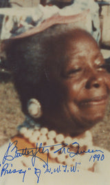Butterfly McQueen Gone with the Wind Signed 4x6.5 Cut Photo BAS #BK43370