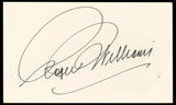 Roger Williams Pianist Authentic Signed 3x5 Index Card Autographed BAS #BP50644