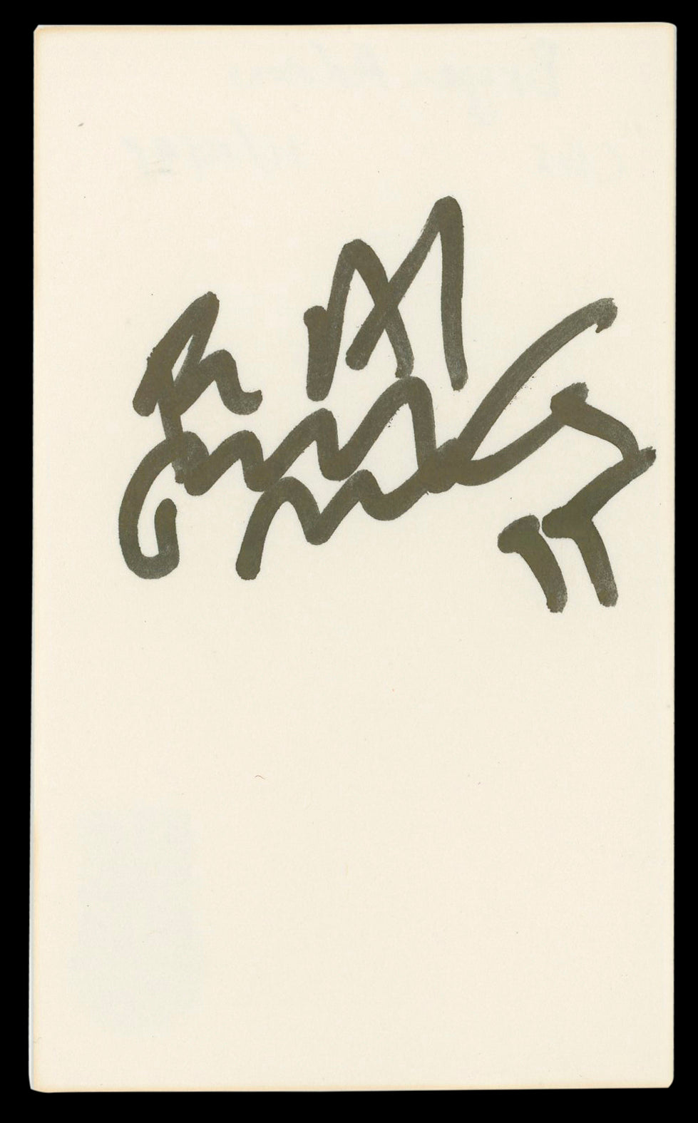 Bryan Adams Musician Authentic Signed 3x5 Index Card Autographed BAS #BM56927