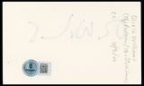 Olivia Williams The Sixth Sense Authentic Signed 3x5 Index Card BAS #BP50645