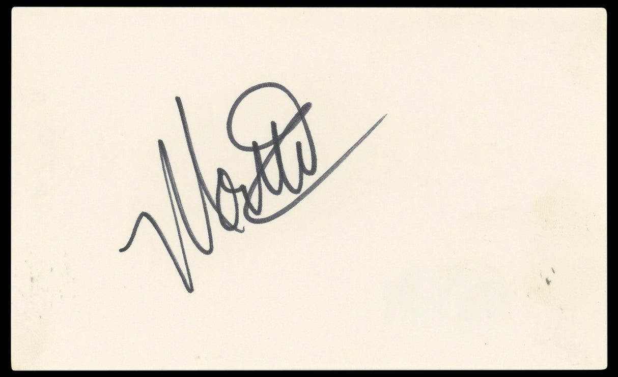 Montel Williams Authentic Signed 3x5 Index Card Autographed BAS #BP50648