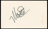 Montel Williams Authentic Signed 3x5 Index Card Autographed BAS #BP50648