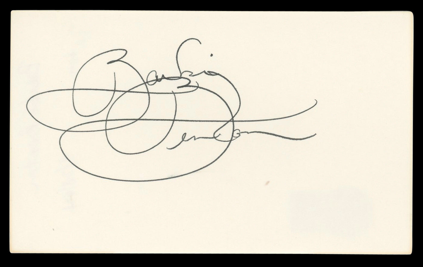 Barbi Benton X-Ray Authentic Signed 3x5 Index Card Autographed BAS #BM56931
