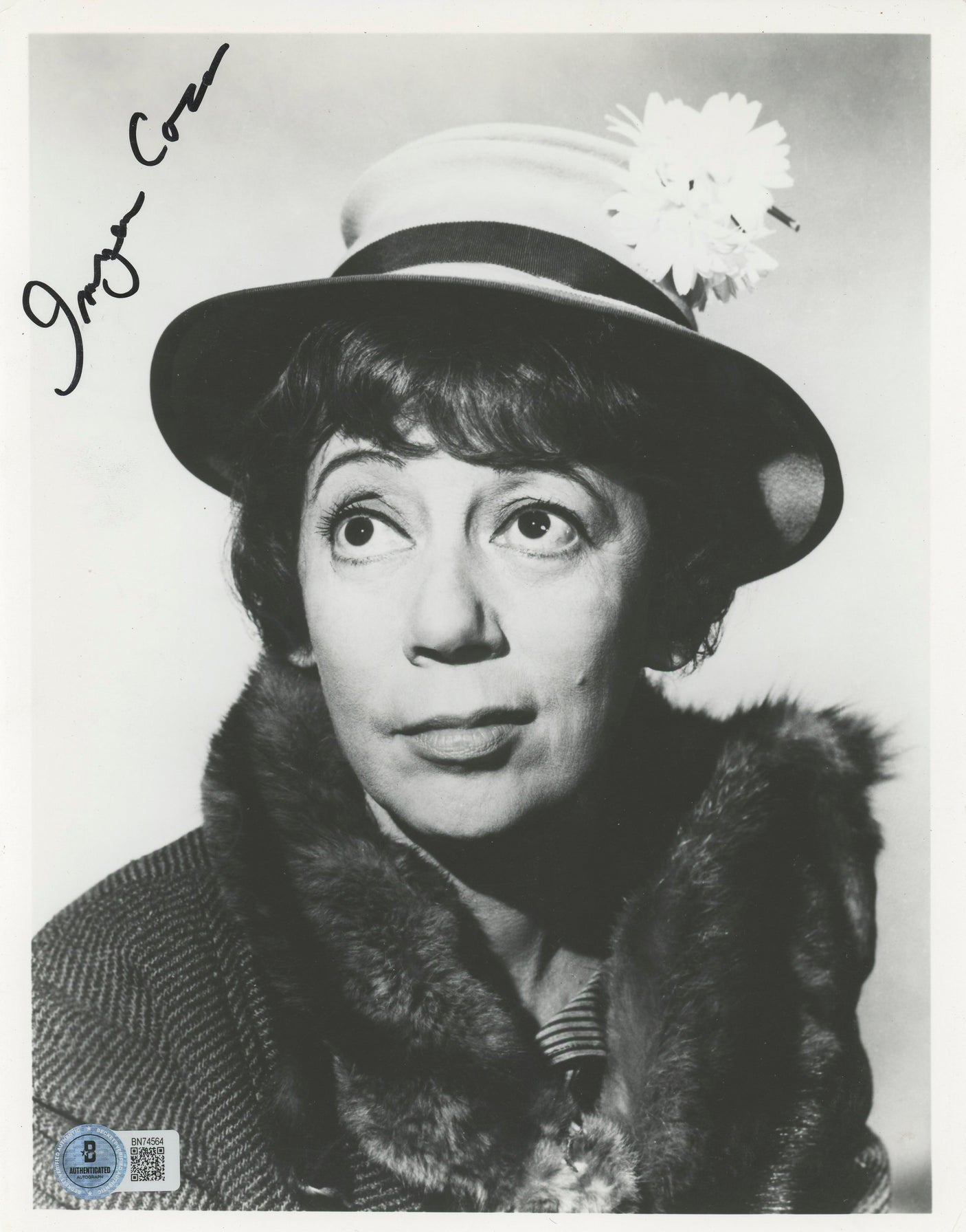 Imogene Coca Grindl Authentic Signed 8x10 Photo Autographed BAS #BN74564