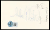 Robert Walden Lou Grant Authentic Signed 3x5 Index Card Autographed BAS #BP50651