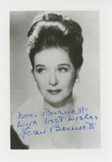 Joan Bennett Scarlet Street "Don Burnett" Signed 3.25x4.75 Photo BAS #BK43353