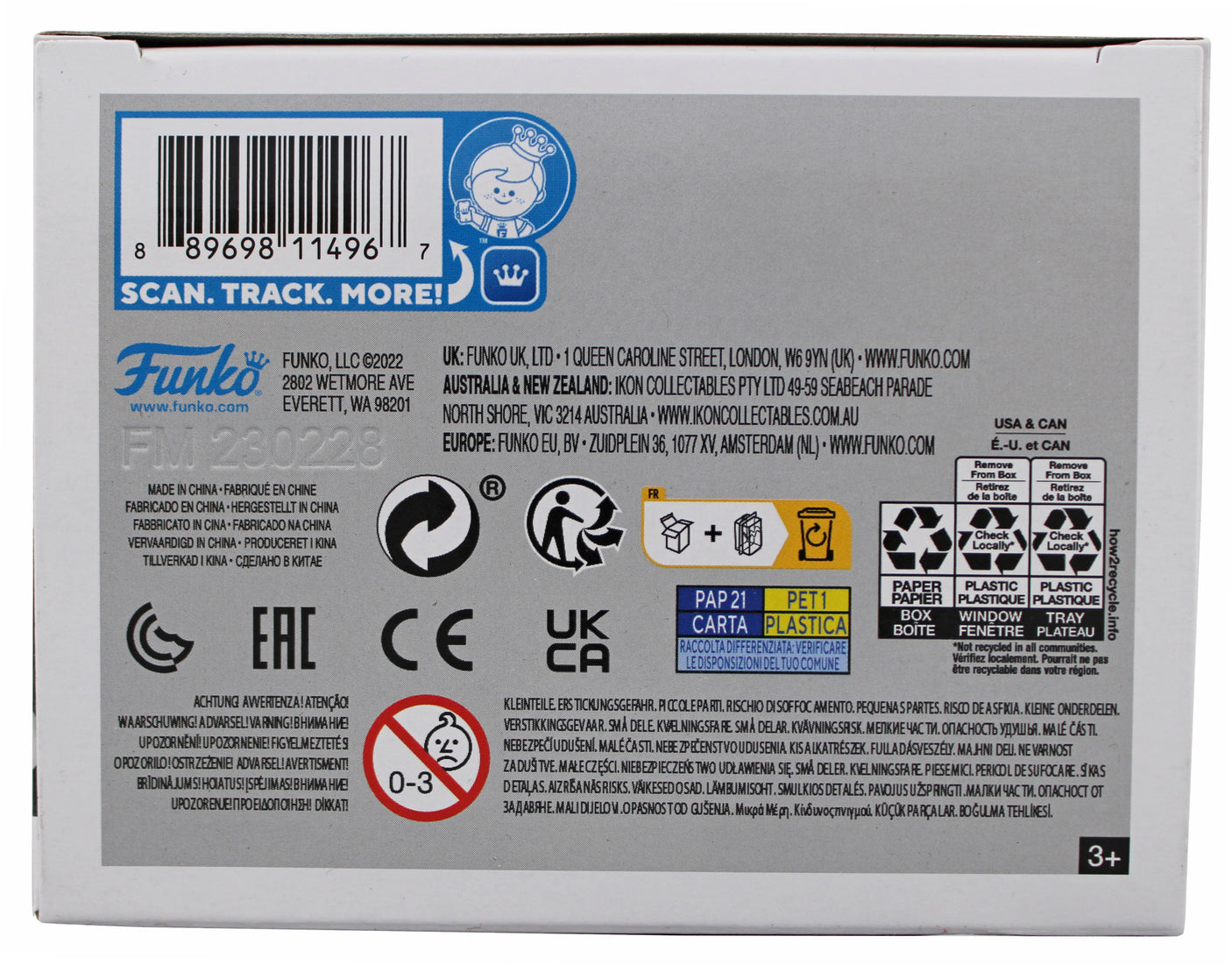 Christian Bale Batman Begins Signed DC #144 Batman Funko Pop Vinyl Figure BAS