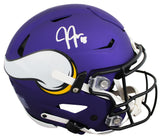 Vikings Justin Jefferson Authentic Signed Speed Flex Full Size Helmet BAS Wit 2