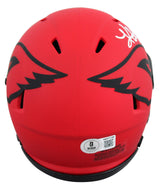 Cardinals Kurt Warner Authentic Signed Rave Speed Mini Helmet BAS Witnessed 2