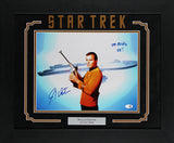 William Shatner Star Trek "To Boldly Go" Signed 11x14 Framed Photo JSA #WB807766