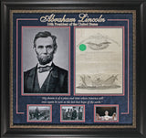 Abraham Lincoln Signed & Framed 15.75x19.75 1864 Military Appointment BAS LOA