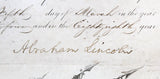 Abraham Lincoln Signed & Framed 15.75x19.75 1864 Military Appointment BAS LOA