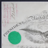 Abraham Lincoln Signed & Framed 15.75x19.75 1864 Military Appointment BAS LOA