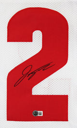 Wisconsin Jonathan Taylor Authentic Signed White Pro Style Jersey BAS