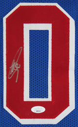 Stephen Curry Authentic Signed Blue Pro Style Jersey w/ Red Numbers JSA #AS85314