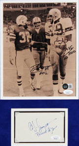 (3) Simpson, Pearson & Martin Authentic Signed Framed Display JSA & BAS