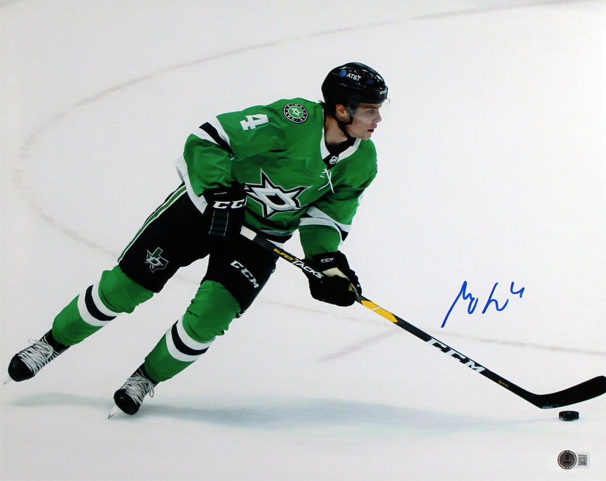 Stars Miro Heiskanen Authentic Signed 16x20 Framed Photo BAS Witnessed #1W730383