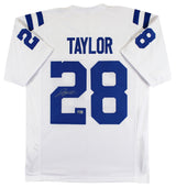 Jonathan Taylor Authentic Signed White Pro Style Jersey Autographed BAS