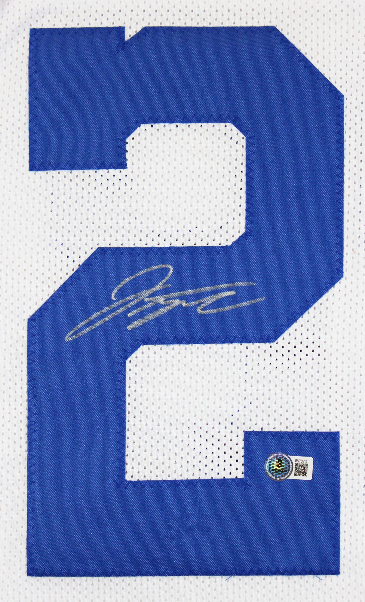 Jonathan Taylor Authentic Signed White Pro Style Jersey Autographed BAS