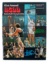 Magic Johnson & Larry Bird Signed 1979 NCAA Tournament Program BAS Wit #1W867917