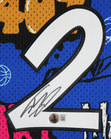 Magic Shaquille O'Neal Signed Alt Blue M&N 1994-95 HWC Swingman Jersey BAS Wit