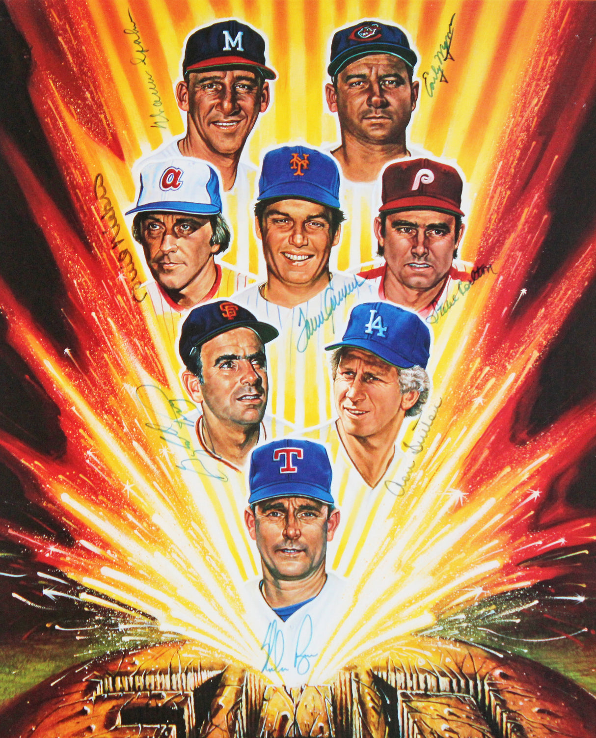 300 Win Club (8) Ryan, Seaver, Spahn +5 Signed 18x24 Framed Photo JSA #TT08650