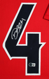 Derek Stingley Jr. Authentic Signed Red Pro Style Framed Jersey BAS Witnessed
