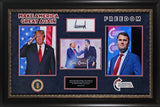 Donald J. Trump & Charlie Kirk Authentic Signed Framed Display BAS & JSA