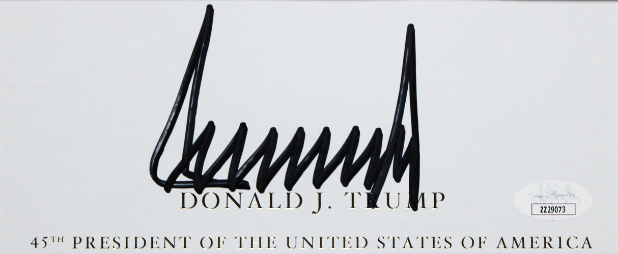 Donald J. Trump & Charlie Kirk Authentic Signed Framed Display BAS & JSA