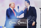 Donald J. Trump & Charlie Kirk Authentic Signed Framed Display BAS & JSA