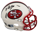 49ers Nick Bosa Authentic Signed Retro Speed Mini Helmet W/ Case BAS Witnessed