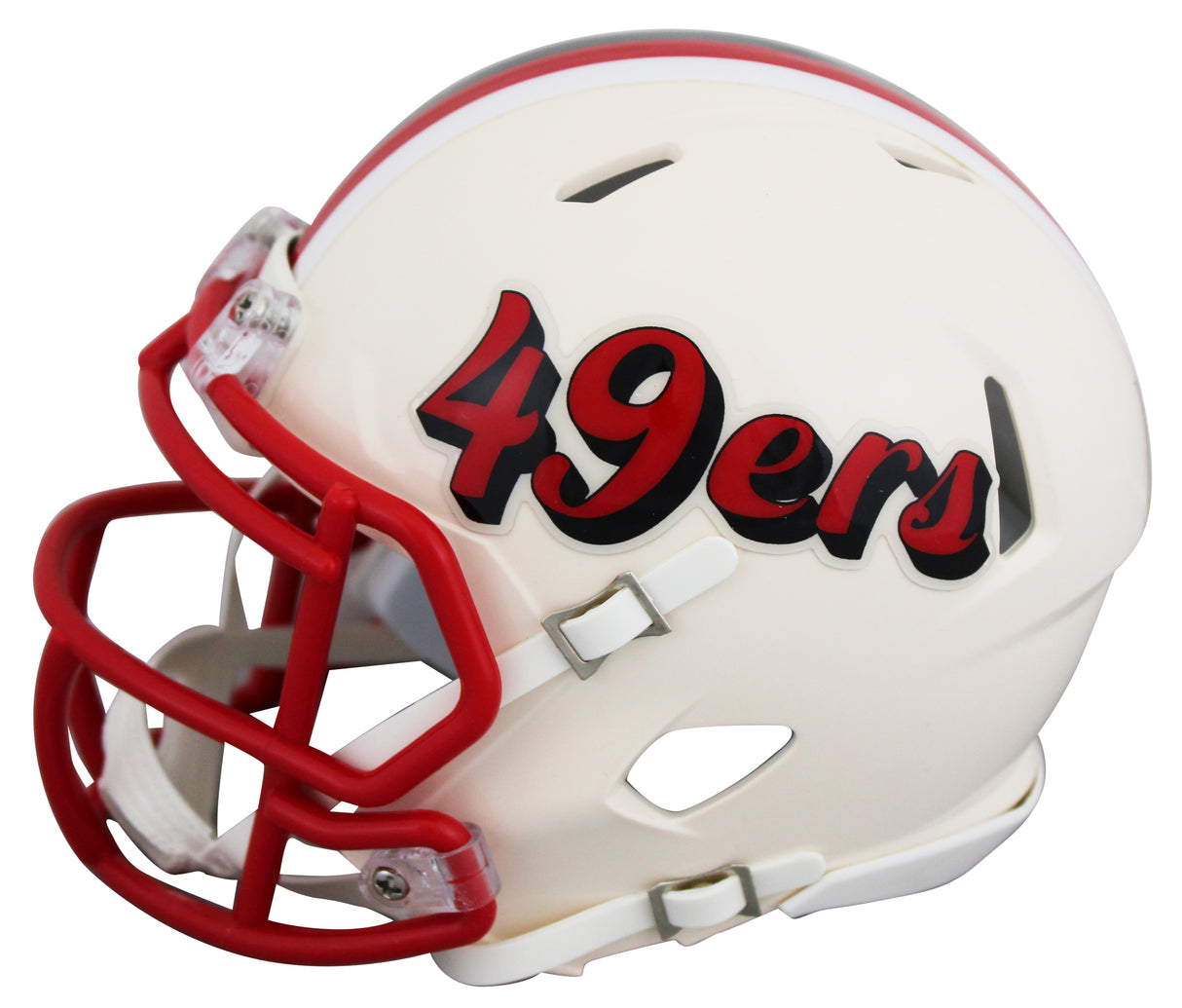 49ers Nick Bosa Authentic Signed Retro Speed Mini Helmet W/ Case BAS Witnessed