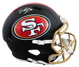 49ers Nick Bosa Signed Rivalries Full Size Speed Rep Helmet W/ Case BAS Witness
