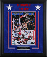 Jim Craig & Mike Eruzione Authentic Signed & Framed Magazine Cover JSA #II81410