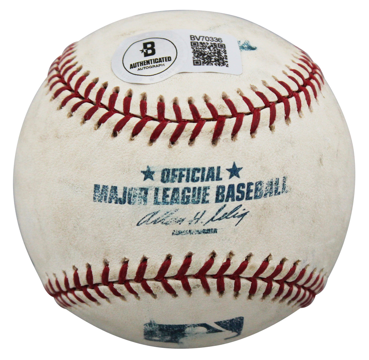 D-Backs Randy Johnson Authentic Signed Game Used Selig OML Baseball BAS #BV70336