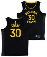Warriors Stephen Curry Signed Black Jordan Brand Swingman Jersey BAS Witnessed