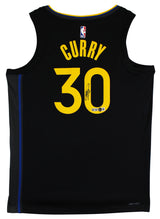 Warriors Stephen Curry Signed Black Jordan Brand Swingman Jersey BAS Witnessed