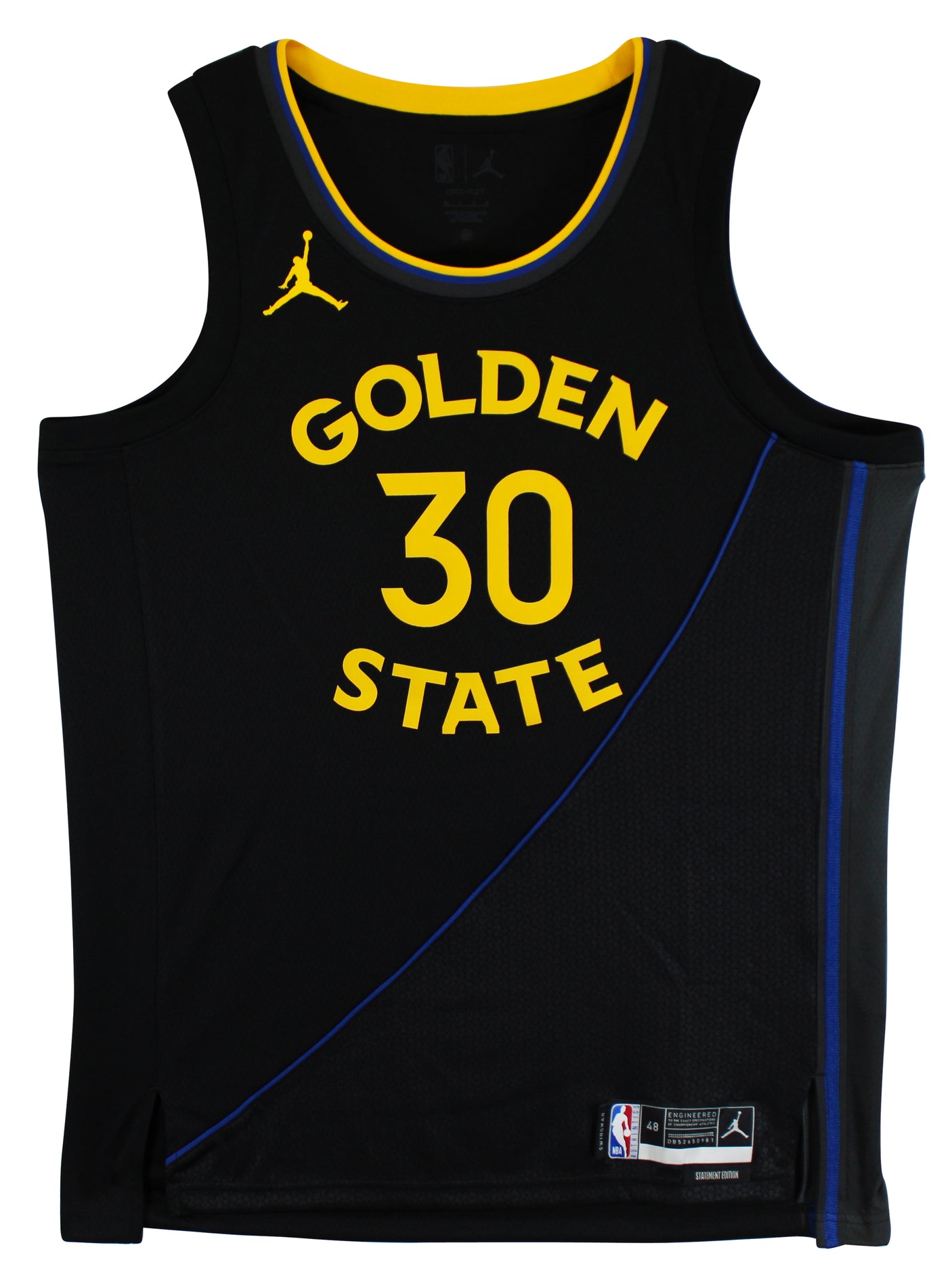 Warriors Stephen Curry Signed Black Jordan Brand Swingman Jersey BAS Witnessed