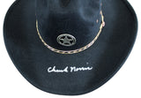 Chuck Norris Walker, Texas Ranger Authentic Signed Black Cowboy Hat JSA Wit