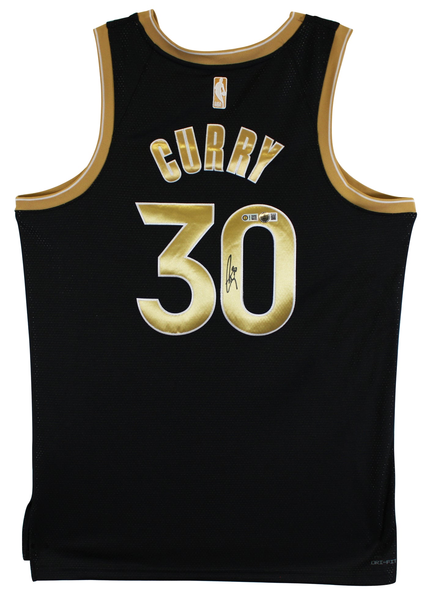 Warriors Stephen Curry Signed Black Jordan Brand SC Edition Jersey BAS Witnessed