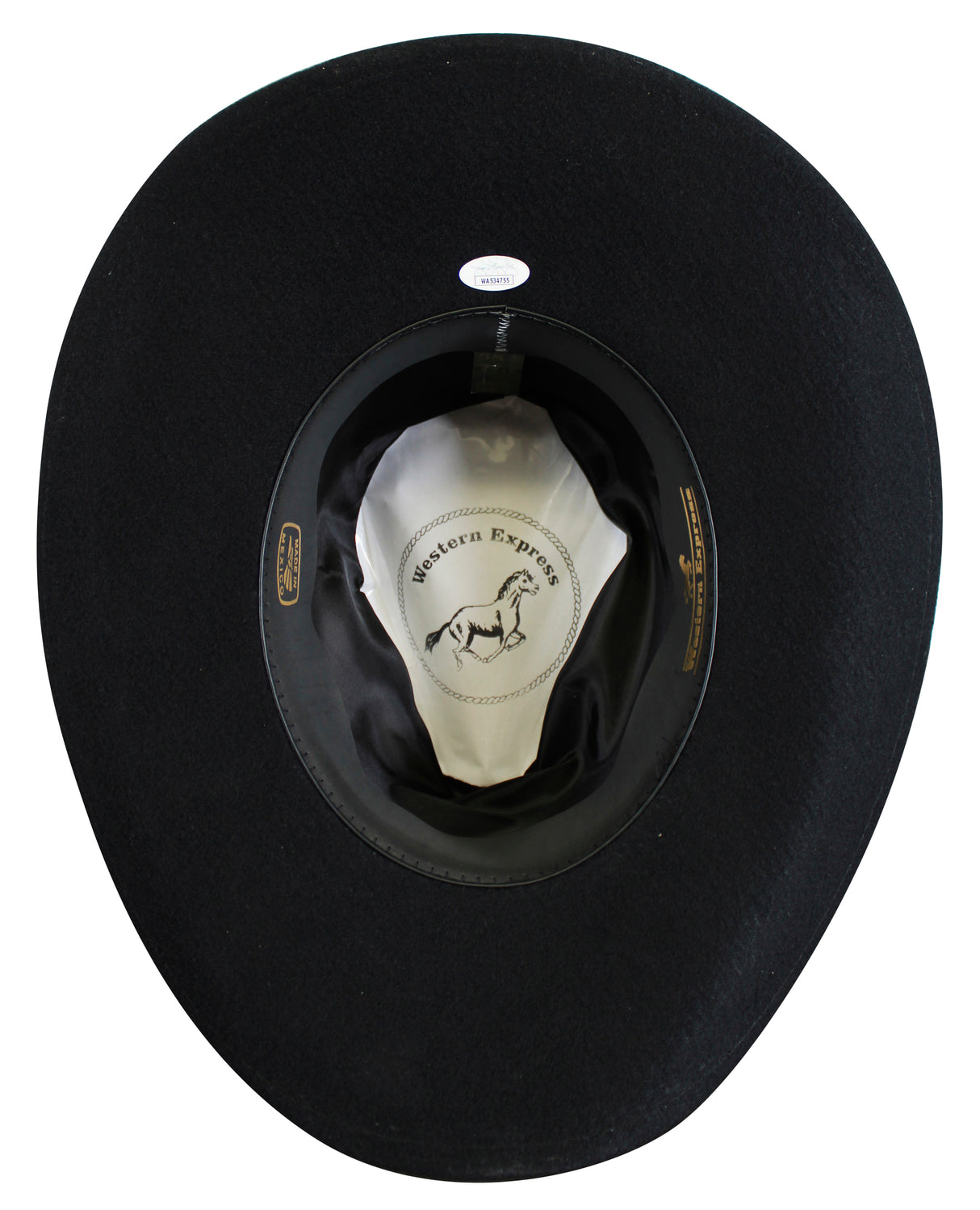 Chuck Norris Walker, Texas Ranger Authentic Signed Black Cowboy Hat JSA Wit