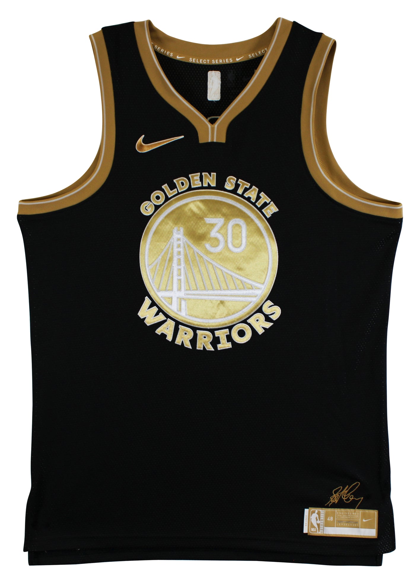 Warriors Stephen Curry Signed Black Jordan Brand SC Edition Jersey BAS Witnessed