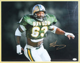 Baylor Mike Singletary Authentic Signed 16x20 Framed Photo JSA #WA309050