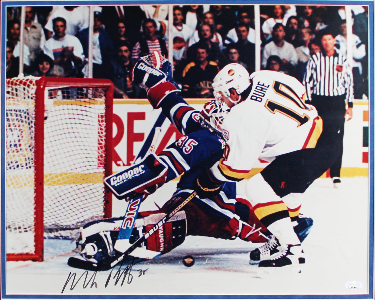 Rangers Mike Richter Authentic Signed 16x20 Framed Horizontal Photo JSA #AS95463