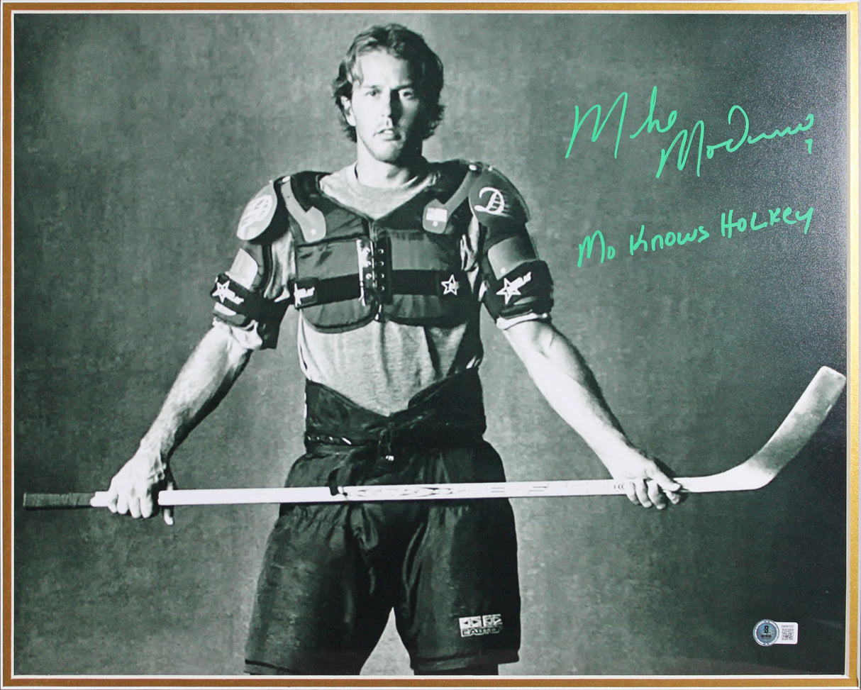 Stars Mike Modano "Mo Knows Hockey" Signed 16x20 Framed Photo BAS Wit#2W097027