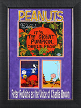 Peter Robbins Peanuts Authentic Signed 8x10 Framed Photo Autographed BAS