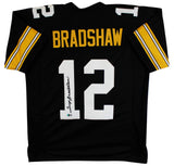 Terry Bradshaw Authentic Signed Black Pro Style Jersey Autographed BAS Witnessed