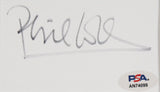 Genesis Phil Collins Authentic Signed & Framed 3x5 Index Card PSA/DNA #AN74099