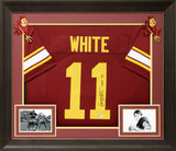 ASU Danny White "CHOF '97" Signed Maroon Pro Style Framed Jersey BAS Witnessed