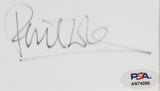 Genesis Phil Collins Authentic Signed & Framed 3x5 Index Card PSA/DNA #AN74098